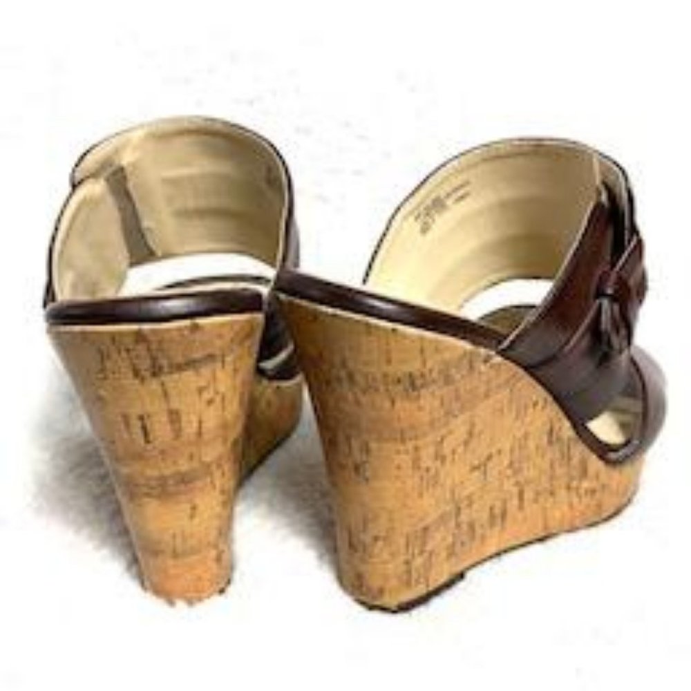 Liz Claiborne Cork Wedge Women Sandals - Picture 5 of 11